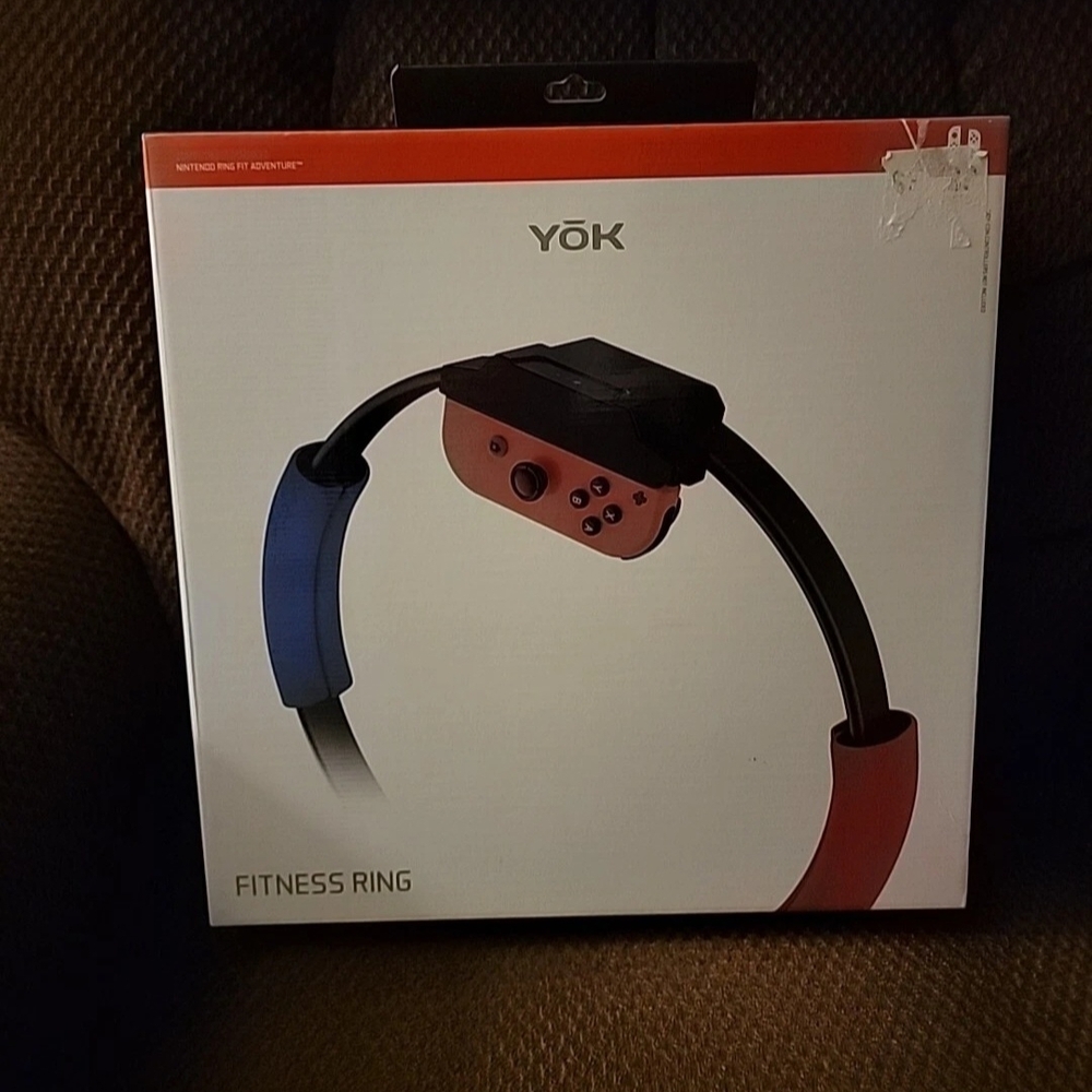 YOK Fitness Ring with Red and Blue Handles